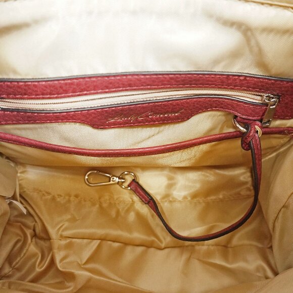 Lady Conceal Burgundy Ann Satchel Concealed Carry Leather Crossbody - Picture 5 of 9